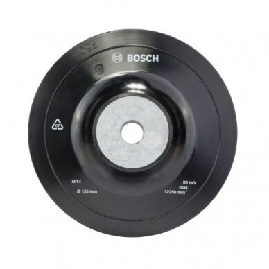 Lanksti šlifavimo lėkštė Bosch, D=125mm, 1 vnt., 1608601033