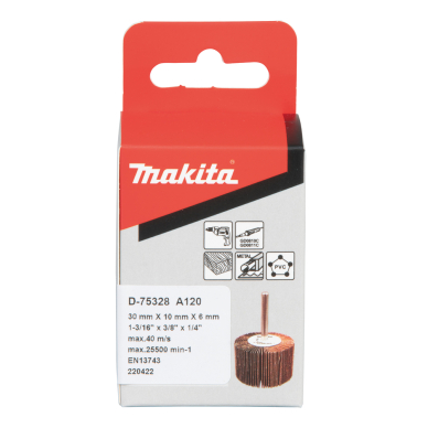 Lapelinis šlifavimo antgalis Makita D-75328, Ø30 x 10 mm, A120 2