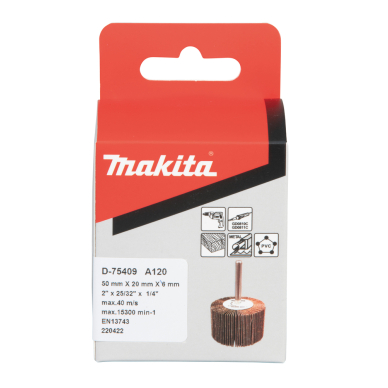 Lapelinis šlifavimo antgalis Makita D-75409, Ø50 x 20 mm, A120 2