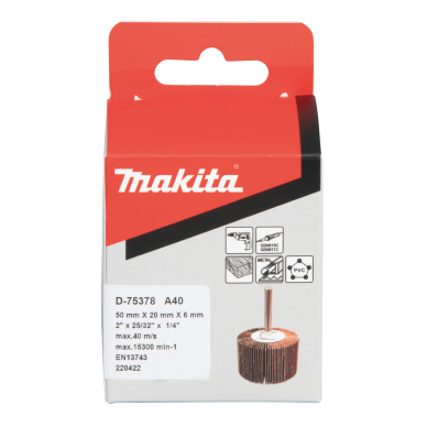 Lapelinis šlifavimo antgalis Makita D-75378, Ø50 x 20 mm, A40 2