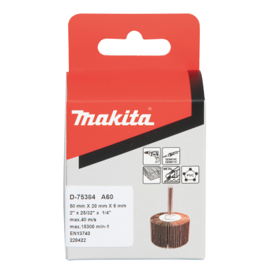 Lapelinis šlifavimo antgalis Makita D-75384, Ø50 x 20 mm, A60 2