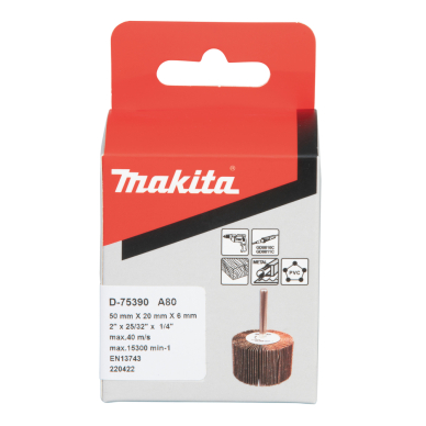 Lapelinis šlifavimo antgalis Makita D-75390, Ø50 x 20 mm, A80 2