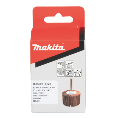 Lapelinis šlifavimo antgalis Makita D-75823, Ø50 x 30 mm, A120 2