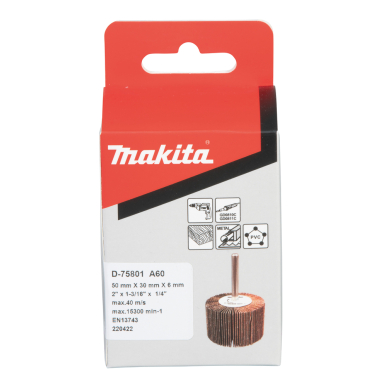 Lapelinis šlifavimo antgalis Makita D-75801, Ø50 x 30 mm, A60 2