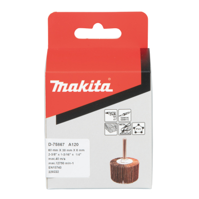 Lapelinis šlifavimo antgalis Makita D-75867, Ø60 x 30 mm, A120 2