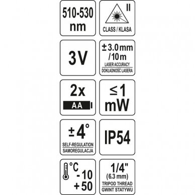 Lazerinis kryžminis nivelyras Sthor 18002 5