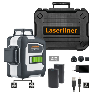 Lazerinis nivelyras Laserliner CompactPlane-Laser 3G Pro, 036.295A, 30 m 1