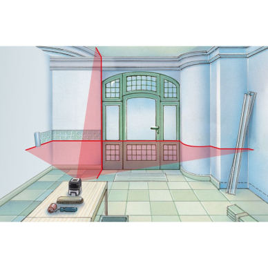 Lazerinis nivelyras Laserliner SmartCross-Laser X, 036.735E, 10 m 6