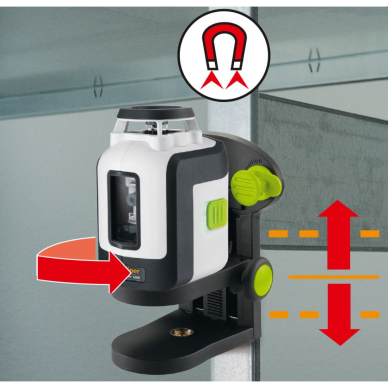 Lazerinis nivelyras Laserliner SmartLine-Laser G360, 081.190A, 30 m 2