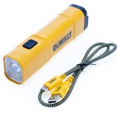 LED darbo lempa ir žibintuvėlis DeWalt DCL183-XJ, USB-C, 400lm