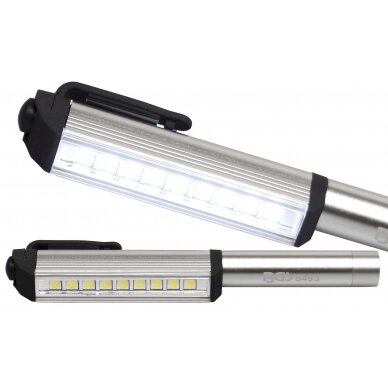 LED rašiklis aliuminis su 9 LED (8493)