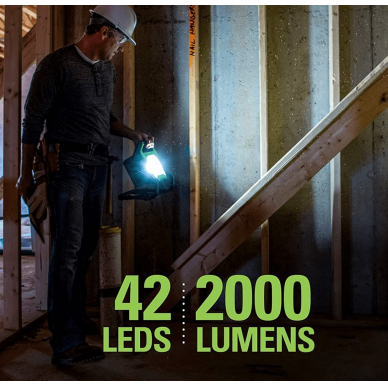 Akumuliatorinis LED šviestuvas Greenworks G24WL, 24 V, (tik įrankis) 4