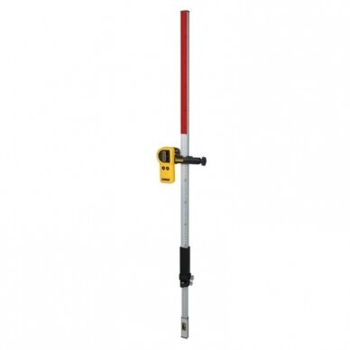 Lazerinio nivelyro liniuotė DeWalt DE0737, 2.4 m 2