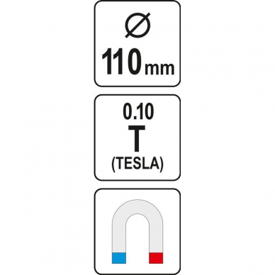 Magnetinis dubuo Yato, 110 mm 2