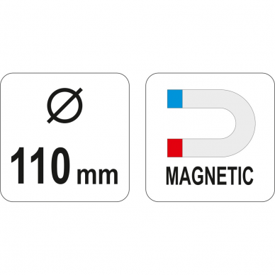 Magnetinis dubuo Yato, 110 mm 3