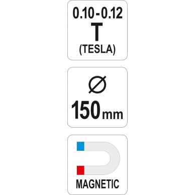 Magnetinis dubuo Yato, 150 mm 2