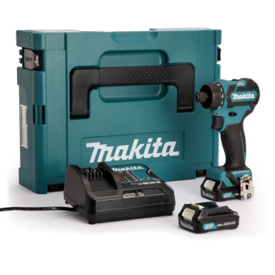 MAKITA Suktuvas (DF032DSAJ) 10,8 V, 2x2,0 Ah Li-ion 35/21 Nm, 0,88kg, 1/4", LED 2-speed, BL