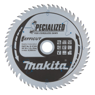 Medžio pjovimo diskas T.C.T. pjūklas EFFICUT 165X1.45X20mm 23° T56, Makita B-57320