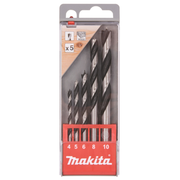 Medžio grąžtų rinkinys Makita D-57211, 5 dalių