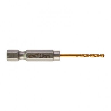 Metalo grąžtai MILWAUKEE Shockwave HSS-G TIN, 2vnt. 3,0 mm