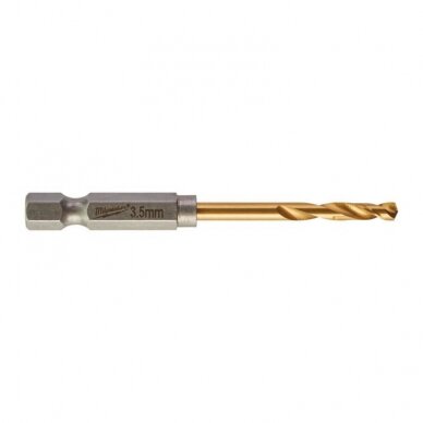 Metalo grąžtai MILWAUKEE Shockwave HSS-G TIN, 2vnt. 3,0 mm 4