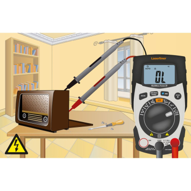 Multimetras Laserliner MultiMeter Pocket XP 083.036A 7