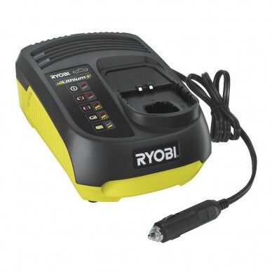 ONE+ automobilinis įkroviklis Ryobi RC18118C, 18V