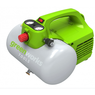 Oro kompresorius Greenworks AC 6L, 300 W