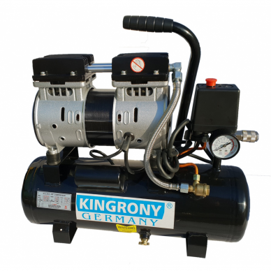 Oro kompresorius Kingrony, betepalinis 9l, 0.9HP/110L/min