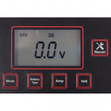 Pakrovėjas 6 V ir 12 V akumuliatorių įkrovimui Yato, 12V/2A/8A/15A 3