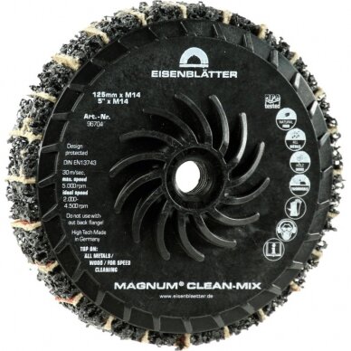 Paviršių valymo diskas GERD Magnum Clean-Mix 125mm M14 K80 1