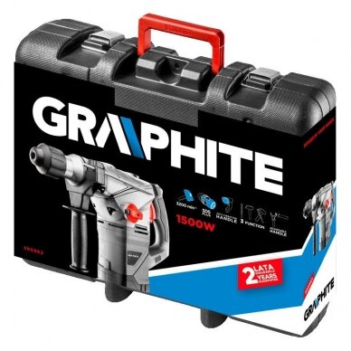 Perforatorius Graphite 58G862, SDS+, 1500W 3