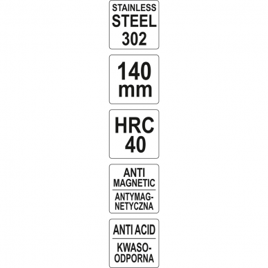 Antistatinis pincetas Yato, 140 mm 2