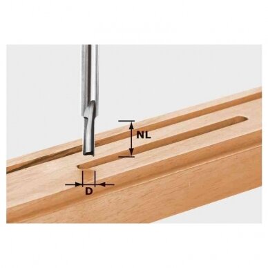 Pirštinė griovelių freza Festool HW S8 D3/6 (490952)