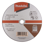 Pjovimo diskas Makita D-18792, 230 X 2 WA36R RST/ metalui