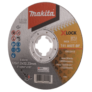 Pjovimo diskas Makita E-00418, 125X1,2MM, X-LOCK (A60T), INOX