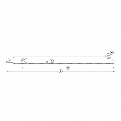 Pj. paletėms „Specialist+" 300 mm. 10TPI 4