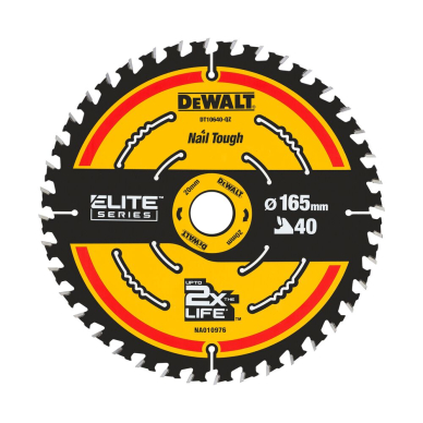 Pjov. diskas medienai DeWalt ELITE CSB 165x20mm 40T 2