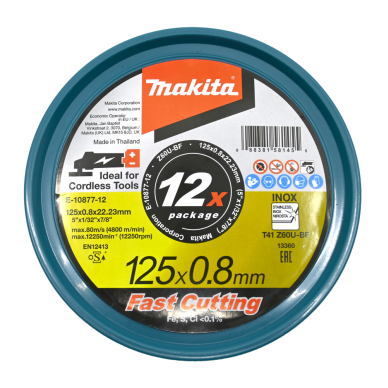 Pjovimo diskas Makita E-10877-12, 125 x 0,8 x 22,23 mm, Z60U, 12 vnt. 4