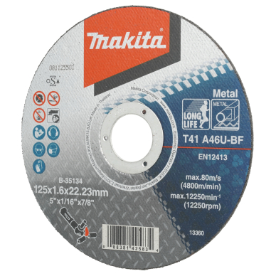 Pjovimo diskas metalui Makita B-35134, 125 X 1,6 MM 1