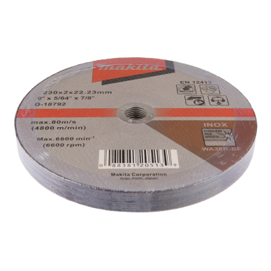 Pjovimo diskas Makita D-18792, 230 X 2 WA36R RST/ metalui 2