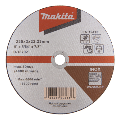 Pjovimo diskas Makita D-18792, 230 X 2 WA36R RST/ metalui