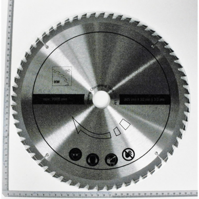 Pjovimo diskas 305x3x30x1,8mm z60 HW HM140L, Scheppach