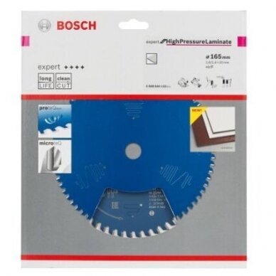 Pjovimo diskas Bosch 165x20x2,6 mm, Z48, 2608644133 1