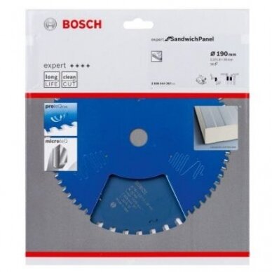 Pjovimo diskas Bosch Expert for Sandwitch Panel, 190x30x2.0/1.6x36, 2608644367 1