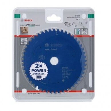 Pjovimo diskas Bosch Expert for Wood, 165x20x1.5/1x48T, 2608644509 1