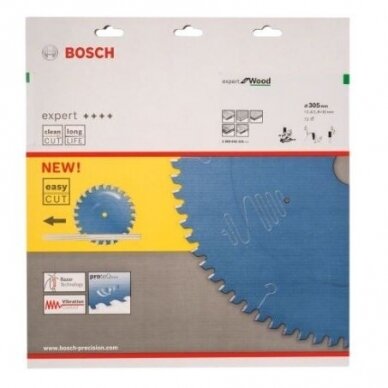 Pjovimo diskas Bosch Expert for Wood, 305x30x2,4 mm, Z72, 2608642531 1