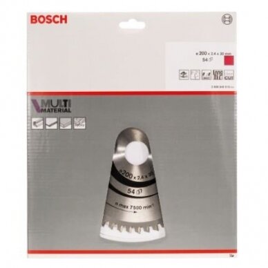 Pjovimo diskas Bosch Standard for Multi Material 190x20mm, 2608640508 1