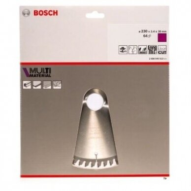 Pjovimo diskas Bosch Standard for Multi Material, 230x30mm, 2608640513 1