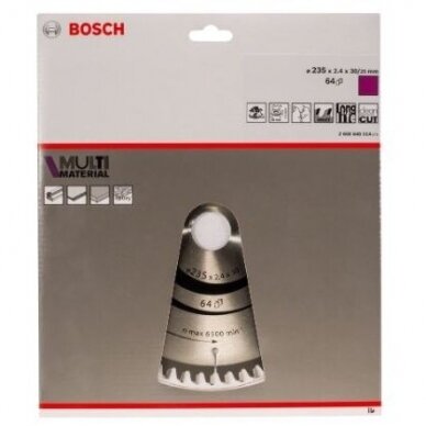 Pjovimo diskas Bosch Standard for Multi Material, 235x30mm, 2608640514 1